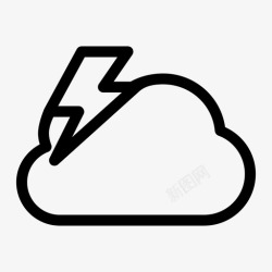 下雨中暴风云1黑暗图标高清图片