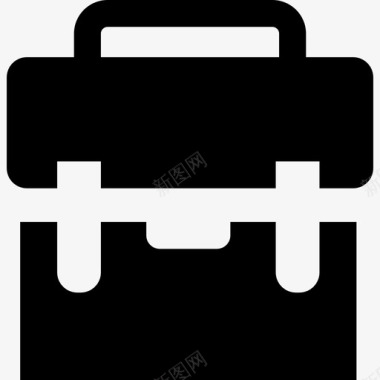 黑色手提箱商务免费的商务图标图标