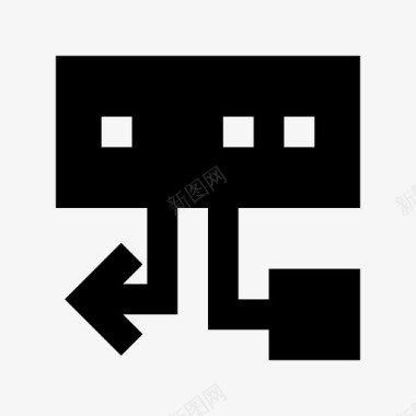 服务器网络服务器网络技术材料图标图标