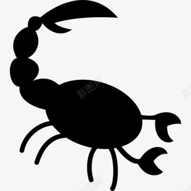 蝎子形状动物十二生肖图标图标