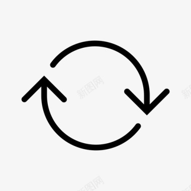 向左旋转交换旋转重用图标图标