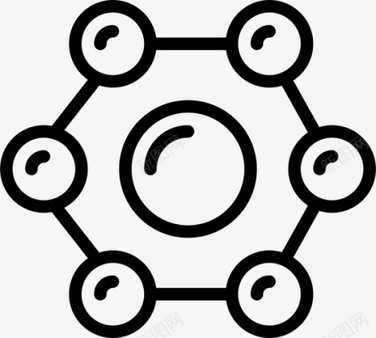 知识展示分子科学研究图标图标