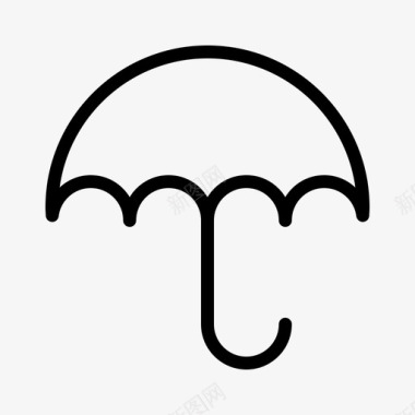 雨伞软件遮阳图标图标