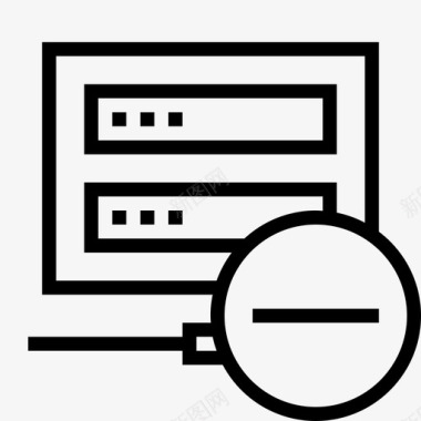 服务器服务器网络减号流服务器图标图标