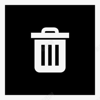 垃圾桶废料塑料图标图标