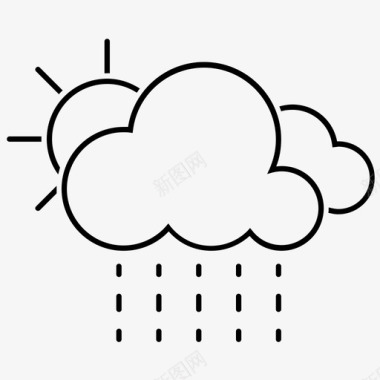 雨天气水图标图标