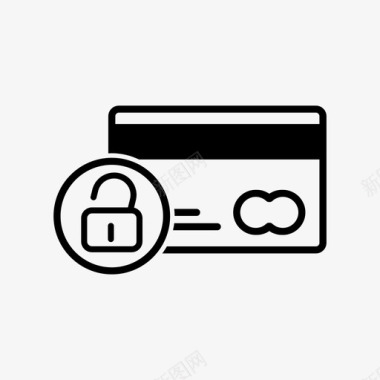 信用卡解锁刷卡pin图标图标