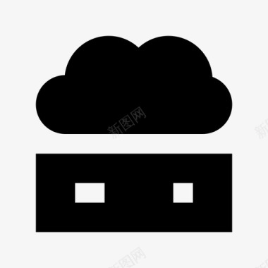 服务器服务器云数据存储服务器和传输材料图标图标