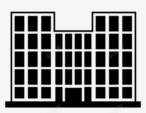 工厂工人矢量建筑办公材料图标图标