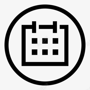 简约手机日历日历悸动智能手机图标图标