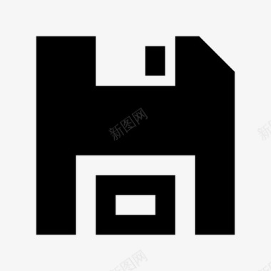 服务器软盘数据存储服务器和传输材料图标图标