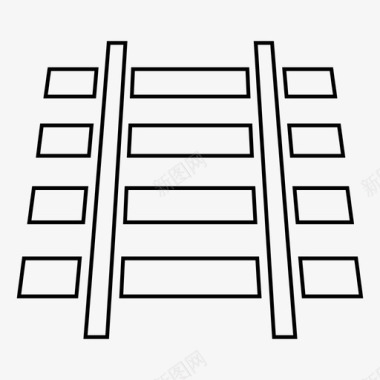 地铁列车矢量插画列车轨道小车运输图标图标