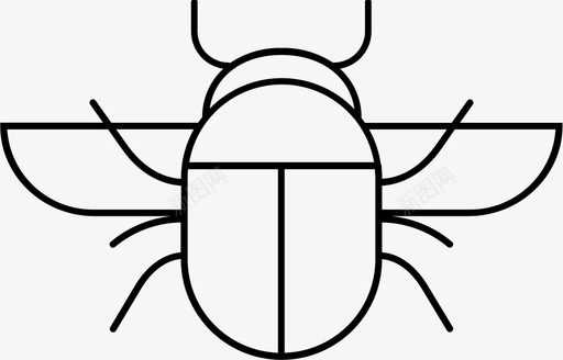 古代农夫圣甲虫古代神器符号图标图标