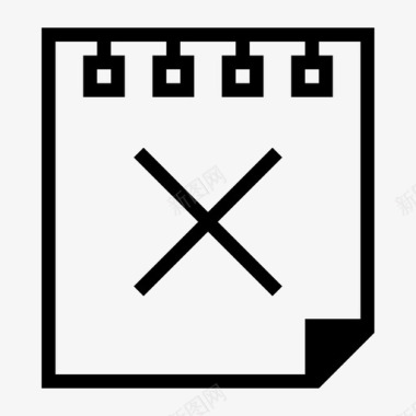 苹果X手机纸张交叉无线悸动图标图标