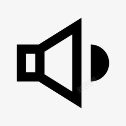 音乐复活扬声器听大声图标高清图片