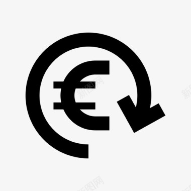 外汇欧元兑换兑换货币图标图标