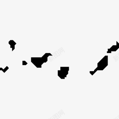 加那利群岛潮汐西班牙图标图标