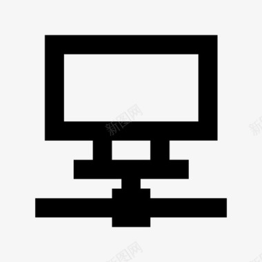 服务器客户端服务器网络技术材料图标图标