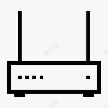 无线插座调制解调器互联网最新技术图标图标