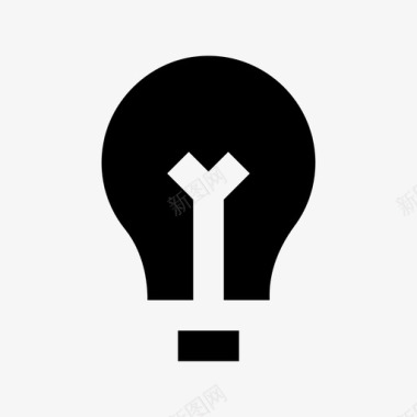 能量球图标灯泡能量和电源材质线图标图标