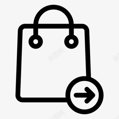 下一个购物袋购物袋右图标图标