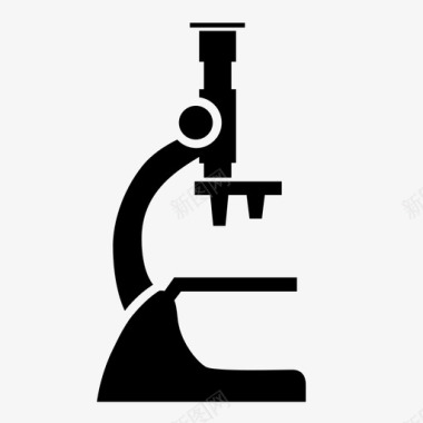 观察工具显微镜科学研究图标图标