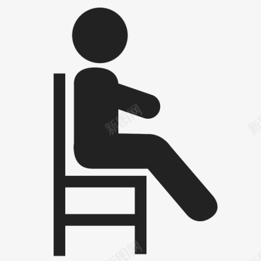 椅子坐着受苦坐下图标图标
