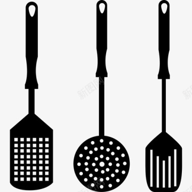 厨具配件三件套工具用具厨房图标图标