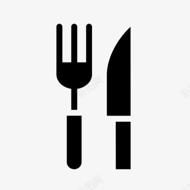 厨房用具刀叉工具餐具图标图标