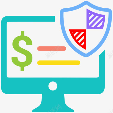 安全标牌金融安全保护个人图标图标