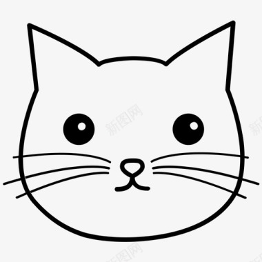 小喵喵猫动物可爱图标图标