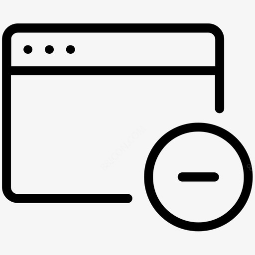 减号窗口符号图标免费下载 图标ifvfviyv icon图标网