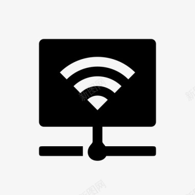 连接网络无线wifi网络连接云图标图标