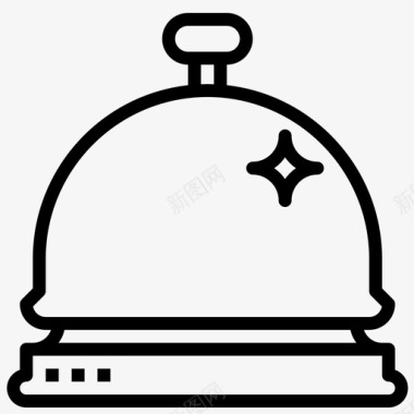 爱心服务服务铃铃声餐厅图标图标