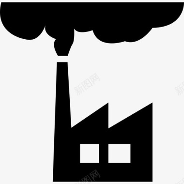 烟雾矢量烟雾工厂建筑污染建筑物建筑贸易图标图标