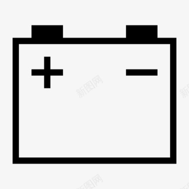 电源电池电源发电机图标图标