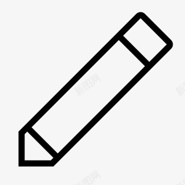 铅笔书写学校图标图标