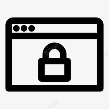 icon物权保护锁定web浏览器安全浏览器加密站点图标图标
