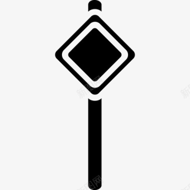交通信号杆标志信号装置图标图标