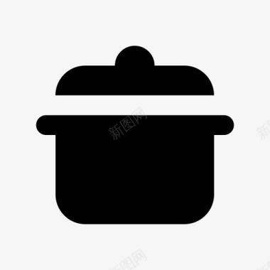 平底锅烹饪锅平底锅材料图标图标