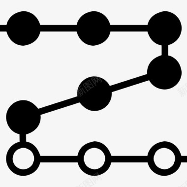 六色花路径成就图像图标图标