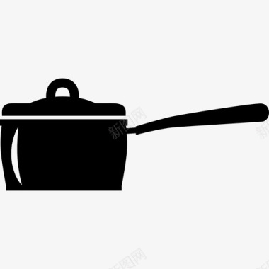 平底锅平底锅工具和用具厨房图标图标