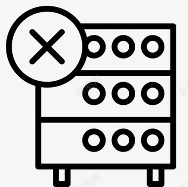 服务器数据服务器数据库删除图标图标