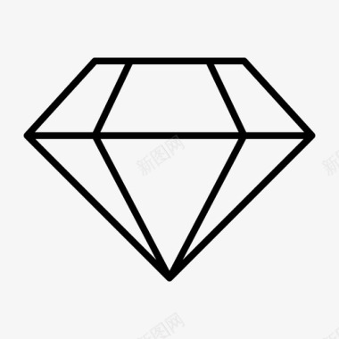 钻石黄金奢侈品图标图标