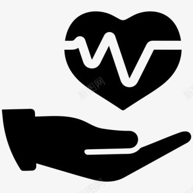 心脏保护健康心脏护理图标图标