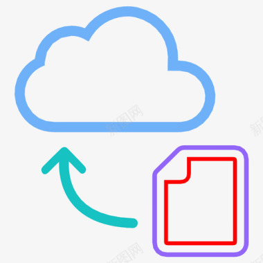 共享文件共享云文档图标图标