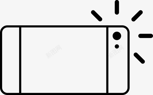 闪光手机照片设备闪光灯图标图标