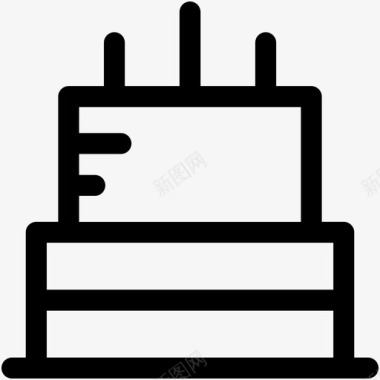 宝宝纪念相册生日蛋糕周年纪念日蜡烛图标图标