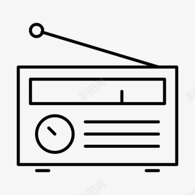 收音机设备电子产品图标图标