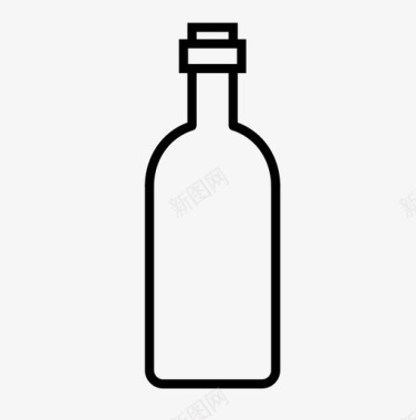 食物和饮料酒瓶酒饮料图标图标